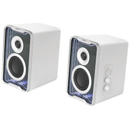 Edifier Altavoces de Sobremesa QR30 Blancos con Bluetooth y Luz RGB