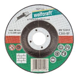 Wolfcraft Disco de Corte Abombado para Piedra Ø115 x 2,5 x 22,23 mm Profesional Doméstico para Amoladoras Precio: 1.49999949. SKU: S7907667