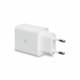 Cargador de Pared KSIX 2 USB 2.4A Blanco Cargador de Pared KSIX 2 USB 2.4A Blanco