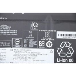 Lenovo Battery 11.52V 50Wh 3cell Lenovo Battery 11.52V 50Wh 3cell