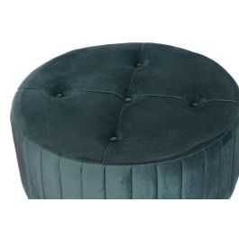 Reposapiés DKD Home Decor 80 x 80 x 45 cm Metal Poliéster Terciopelo Reposapiés DKD Home Decor 80 x 80 x 45 cm Metal Poliéster Terciopelo