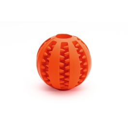 Gloria Pelota Dental para Perro Talla S 5 cm Limpieza Anti Sarro con Ranuras para Premios Antiansiedad Goma Resistente Colores Surtidos