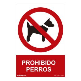 Normaluz Señal prohibido "prohibido perros" PVC 0.7mm 30x40cm