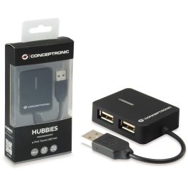 Conceptronic Hub Externo USB 2.0 4 Puertos 480 Mbps