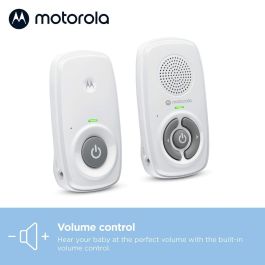 Motorola MOT5055374709993 Monitor de Audio para Bebés AM21 con Alcance 300m, Color Blanco