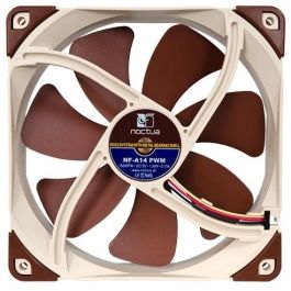 NOCTUA NF-A14 PWM Ventilador 14cm Marrón 300-1500RPM PWM para Carcasa de Ordenador