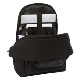 Safta Mochila Doble Portátil 15,6" USB F.C. Barcelona Chica Negro 31x44x18 cm