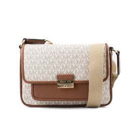 Bolso Bandolera Michael Kors Bradshaw Beige 24 x 17 x 10 cm