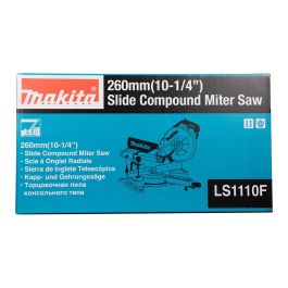 Makita LS1110F Sierra ingletadora, 1450 W, 4500 RPM, corte 9.1 cm, 31 cm, disco 26 cm