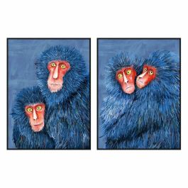 Lienzo DKD Home Decor Moderno Monos 90 x 4 x 120 cm (2 Unidades) Precio: 162.7899999. SKU: B1ES34RXXK