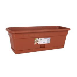 Jardinera con plato Squares 50x20 cm - Dem (8 Unidades) Jardinera con plato Squares 50x20 cm - Dem (8 Unidades)