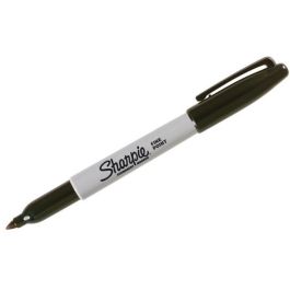 Sharpie Rotulador Permanente Punta Fina Negro y Gris Pack de 24 Unidades Redondo Secado Rápido Resistente al Agua y a la Luz