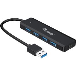 EQUIP HUB USB LIFE A 4 PUERTOS USB 3.2 INCLUYE ADAPTADOR USB-C