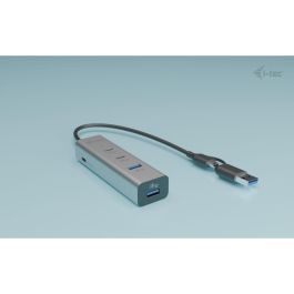 Hub USB i-Tec CAHUBMETAL2A2CPD Plateado