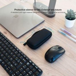 Tooq Funda para Disco Duro HDD/M2, Color Negro - Protección y Transporte Seguro