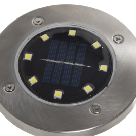 Luz LED Jardín Solar 6000K IP65 Sensor de Luz 40.000h PL-626030-CW