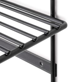 Emuca Soporte para tabla de planchar, accesorios de planchado y plancha, Acero, Gris antracita