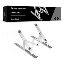 Conceptronic Soporte Base Refrigeración Portátil hasta 15.6" Ergonómico Aluminio