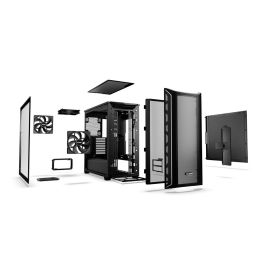 be quiet! SHADOW BASE 800DX Black Midi Tower PC Negro con Ventana Lateral e Iluminación Multi-Color, Soporte EATX