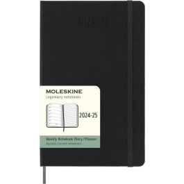 Agenda 18 Meses 2024-2025 Semanal L (13 X 21 Cm) Negra Tapa Dura Moleskine DHB18WN3Y25