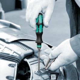 Wera Kraftform Kompakt 10 Juego Destornillador de Trinquete con 10 Puntas Cruz y Torx en Estuche
