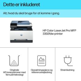 HP 3302fdw Impresora Multifunción Láser Color Profesional Dúplex con Fax de Alta Calidad, Rápida y Fiable para Empresas