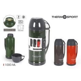 Termo plástico con taza 1L - Thermosport (12 Unidades) Precio: 62.94999953. SKU: B1JJM2NHPG