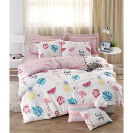 Juego de cama ASI8681875600131 - 1 funda nórdica 220x240 cm + 2 fundas de almohada 60x60 cm - 65% algodón, 35% poliéster - Blanco Precio: 40.49999954. SKU: B187RB7R2J