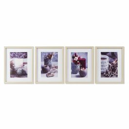 Cuadro Scandi DKD Home Decor Gris Granate 2 x 45 x 35 cm (4 Unidades) Precio: 20.59000009. SKU: B14DY9BZ4F