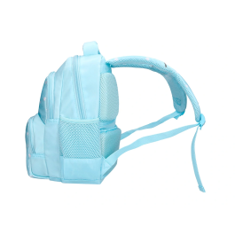 Liderpapel Mochila Multibolsillo Infantil Azul Flowers 350x110x270 mm