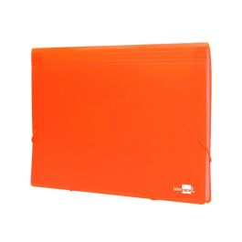 Carpeta Liderpapel Clasificador Fuelle Polipropileno Din A4 Naranja Fluor Opaco 13 Departamentos