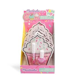 Martinelia 85456 Set Yummy Sweet: Esmalte de Uñas Soluble y Brillo de Labios para Niñas +3 Años