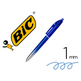 Boligrafo De 4 Colores Bic Smooth Gradient Azul (Set de 12) Precio: 61.49999966. SKU: B19SH95C53