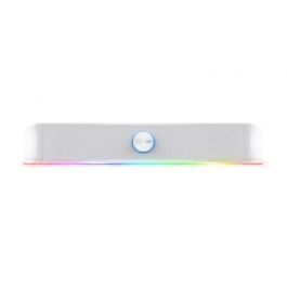 Trust Gaming GXT 619 Thorne Barra de Sonido Gaming RGB 12W Estéreo Blanca con Control de Volumen Iluminado para PC y TV