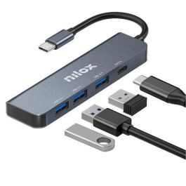 Nilox NXHUBUSBC04 Hub 4 Puertos USB-C a 3x USB 3.0 y 1x USB-C Precio: 9.5900002. SKU: B16ZPWETL3