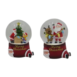 DKD Home Decor Bola de Navidad Musical Tradicional Multicolor de Resina y Cristal, 10 x 13.5 x 11 cm (4 Unidades) Precio: 49.50000011. SKU: B1K364AW7R