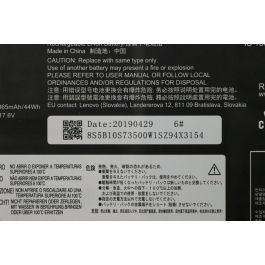 Lenovo Batería de Portátil 4 Celdas 45Wh 15.36V, compatible con Lenovo ThinkBook 13S-IML y 14S-IML