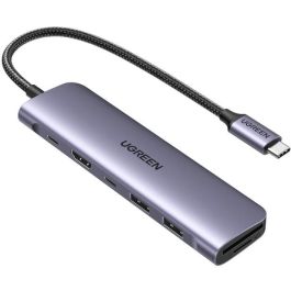 Ugreen 15214 Adaptador Multifunción USB-C, USB 3.2 Gen 1, 100W, Lector Tarjetas SD/MicroSD, HDMI Precio: 50.49999977. SKU: B17CJFFST8