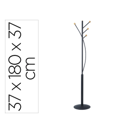 Maul Perchero metálico 370x1800x385 mm 4 colgadores madera color negro Precio: 54.88999956. SKU: B15QNVQRD8