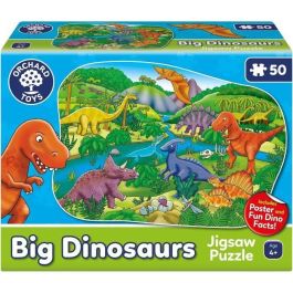 Puzzle de Dinosaurios - ORCHARD - 50 piezas - Desarrolla habilidades de coordinación y observación Precio: 30.50000052. SKU: B1F4CMENTG