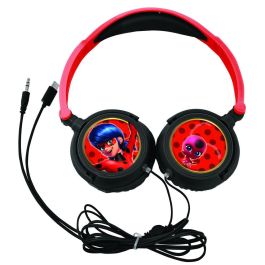 LEXIBOOK Auriculares estéreo plegables Prodigiosa Ladybug con volumen seguro limitado para niños 85 dB