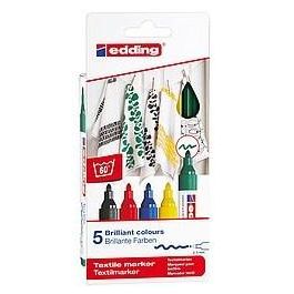 Edding 4500-5-S Pack 5 Marcadores para Textiles, Multicolor, Punta Pincel, Trazo 2-3mm Precio: 15.49999957. SKU: B1CVFAJN4M