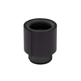 Wenko Regulador de Agua para Ducha Watersaving Negro ABS Ahorro de Agua Conexión Universal 1/2" Ø2 x 3,5 cm