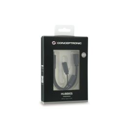 Conceptronic Hub USB Tipo C HUBBIES01B - 1 Puerto USB 3.0 y 2 Puertos USB 2.0, Compatible con MacBook, Chromebook Pixel