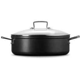 Le Creuset 51113280010500 Sauteuse Antiadherente Reforzada con Tapa de Cristal 28 cm