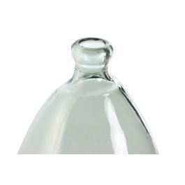 DKD Home Decor Jarrón Urban Turquesa, Set de 6 Unidades de Cristal Reciclado 35% Orgánico para Decoración, 15x31x15 cm