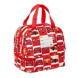 Portameriendas Cars Let's race Blanco Rojo 20 x 20 x 15 cm