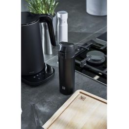 Zwilling 39500-508-0 Termo Botella 0.45L Negra de Acero Inoxidable - Mantiene Calor 7h, Frío 12h