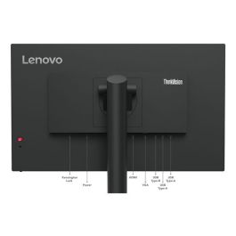 Lenovo T24i-30 Monitor ThinkVision 23.8" FHD IPS Ergonómico 1920x1080 con Soporte Ajustable, Low Blue Light y Hub USB 3.0