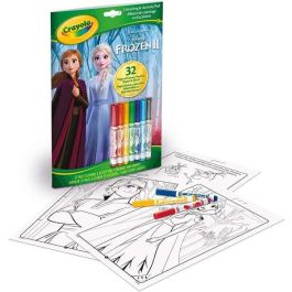Crayola Libro de Actividades Disney Frozen con 7 Rotuladores Lavables